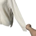 Madewell Lyle Henley Pullover Sweater Merino Wool Blend Cream Women’s XS New Photo 4