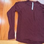 Lululemon Women's Burgundy Long Sleeve Merino Wool Sweater Size 10 Photo 3