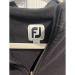 Women's large black fleece FJ foot joy pullover Photo 1