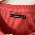 Abercrombie & Fitch Women’s Long Sleeve Lace Up Thermal Shirt Sz S Dusty Rose Photo 1