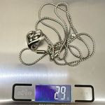 Brighton Silver-plated Alcazar Heart w/ Swarovski Crystal Badge Clip Necklace Photo 6