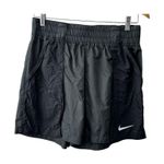 Nike Swoosh Black Woven Loose Fit Shorts Women's Size Large Photo 3