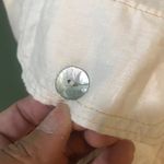 Free People  Linen Button Up Shirt Dress SzM Photo 7