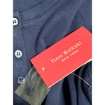 Isaac Mizrahi  Henley T-Shirt Long Sleeve 3 Button Navy Blue Women's XS NWT Photo 6