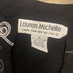 Lauren Michelle Blouse Size Medium soutache embroidered modest size medium‎ Black Photo 4