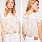 Free People  Day Trippin Crochet Crop Top Size Small Photo 1