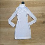 White Fox Boutique White Fox - Light Up The Skies Long Sleeve Turtle Neck Mini Dress in Stone Beige Photo 1