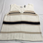 Jeanne pierre Striped Sleeveless‎ Knit Top Photo 0