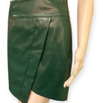 SheIn Elegant Green faux Leather Skirt Photo 0