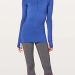 Lululemon  Blue Sweat Life 1/4 Zip Hoodie Thumbs size 2 Photo 0