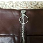 EXPRESS ✨2xHP✨Vegan Leather O-Ring Zip Front Mini Skirt✨ Photo 4