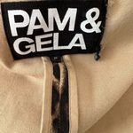 Pam & Gela  Ocelot Blazer Women's Size Petite‎ Jacket Button-Down Cotton Photo 10