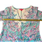 Lilly Pulitzer  Size M Long Sleeve Harper Shift Dress Bayside Blue Under The Moon Photo 5