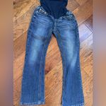 Indigo Blue  Premium Denim Maternity Bootcut Jeans Women’s Small Full Panel Photo 1