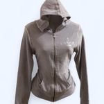 Hunger Games The Expedition Capitol Grey Gray Velvet Velour Zip up Hoodie Jacket Long Sleeve Photo 0