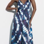 ZARA dress tie die satin effect midi maxi slip wedding Photo 5