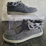 Hey Dude  BRITT Gray Cheetah Print Lining Shoes Women's Size 8 Photo 0