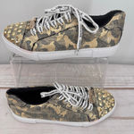 Juicy Couture  Charter Gold Studded Camouflage Sneakers Mobwife Glam Bling Size 8 Photo 2