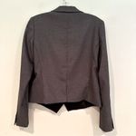 Banana Republic Blazer Jacket Women's 4 Gray Black Business Casual Y2K Career Photo 3