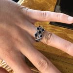 Blue Masoala Sapphire Sterling Silver Ring Size 6 Photo 1