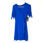 Lulus NEW Philosophy Royal Blue Short Sleeve Mini Wrap Dress Size XS Photo 3
