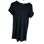 Black Mini Dress with Raglan Sleeves Photo 2