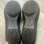 Crocs Womens Ballet Flat Size 7
Black Rubber Gold Mirror Cap
Toe Slip On Shoe Photo 5