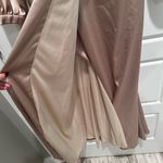 Revelry Vera Satin Dress Long Sleeve Maxi Size 8 Bridesmaids Cocktail Champagne Gold Photo 6