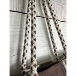 The Sak Denim Striped Canvas Organizer Shoulder Strap Tote Brown Women's Purse Photo 7