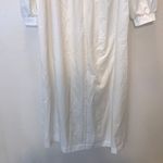 Unique Vintage Le Voy's Size XL Vintage White Long Chiffon Robe Peignoir Lingerie Nightgown Photo 3