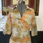 J. McLaughlin 3/4 Length Sleeve Speckled Catalina Cloth Sheath Dress - Sz XS 💚🎀 Photo 2