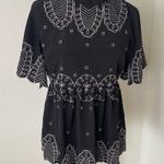 A pea in the pod  Maternity Top Womens Black Short Sleeve Size Small Photo 0