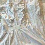 Karlie White Maxi Ruffle Poplin Dress Photo 0