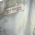 Mac Duggal Blue Square Neck Sleeveless A Line Midi Dress EUC Size 6 Ice Blue Style# 68350 Photo 6