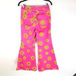 Free People We Youthquake Printed Crop Flare Jeans Floral Lipstick Combo Pink 28 Photo 5