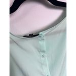 Talbots  Woman 16W Mint Green‎ Sleeveless Button Back Blouse Top Career Photo 5
