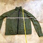 Orvis puff jacket army green long sleeve large soft shell full zip Photo 2