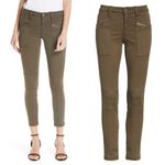 Joie  • Hazina Studded Skinny Jeans pants ankle crop zipper Fatigue army green Photo 1