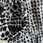 Collective Concepts Minimalist Boho Midi Dress Geometric Print 3/4 Sleeve Flattering Aesthetic XS Photo 5