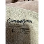 Cross Over Brown Graphic Print Long Sleeve Hoodie Hooded Sweater Sweatshirt Sz L Size L Photo 3