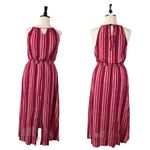 Universal Threads Universal Thread Target Maxi Dress Halter Neck Cotton Red Stripe Women’s 0X Photo 11