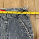 Dickies Vtg Y2K  Women's Blue And White Pinstripe Denim Jeans Cargo Pants Sz 9/29 Photo 4