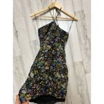 ZARA black and purple floral dress Photo 5