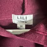 Lili Sport Womens Sz 2X J’adore Paris Purple Pullover Hoodie Sweater Pearls Photo 6