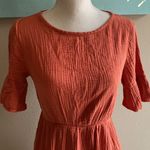 Orange muslin like country dress Photo 1