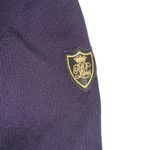 Ralph Lauren Jeans Company Wool Ribbed V-Neck Purple Sweater Top MEDIUM W/ Crest Photo 5