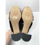Adrienne Vittadini  Sandals Womens 9.5 Crossover Black Faux Suede Chunky Heels Photo 9