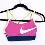 Nike Women's Dry Fit Racerback Athletic Work Out Training Colorblock Sports Bra Photo 0
