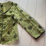 Green Floral and Medallion Print Oriental Jacket Size XXXL Size L Photo 4