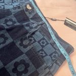 Jaded London  Blue and Black Floral Patterned Flare Jeans Photo 5